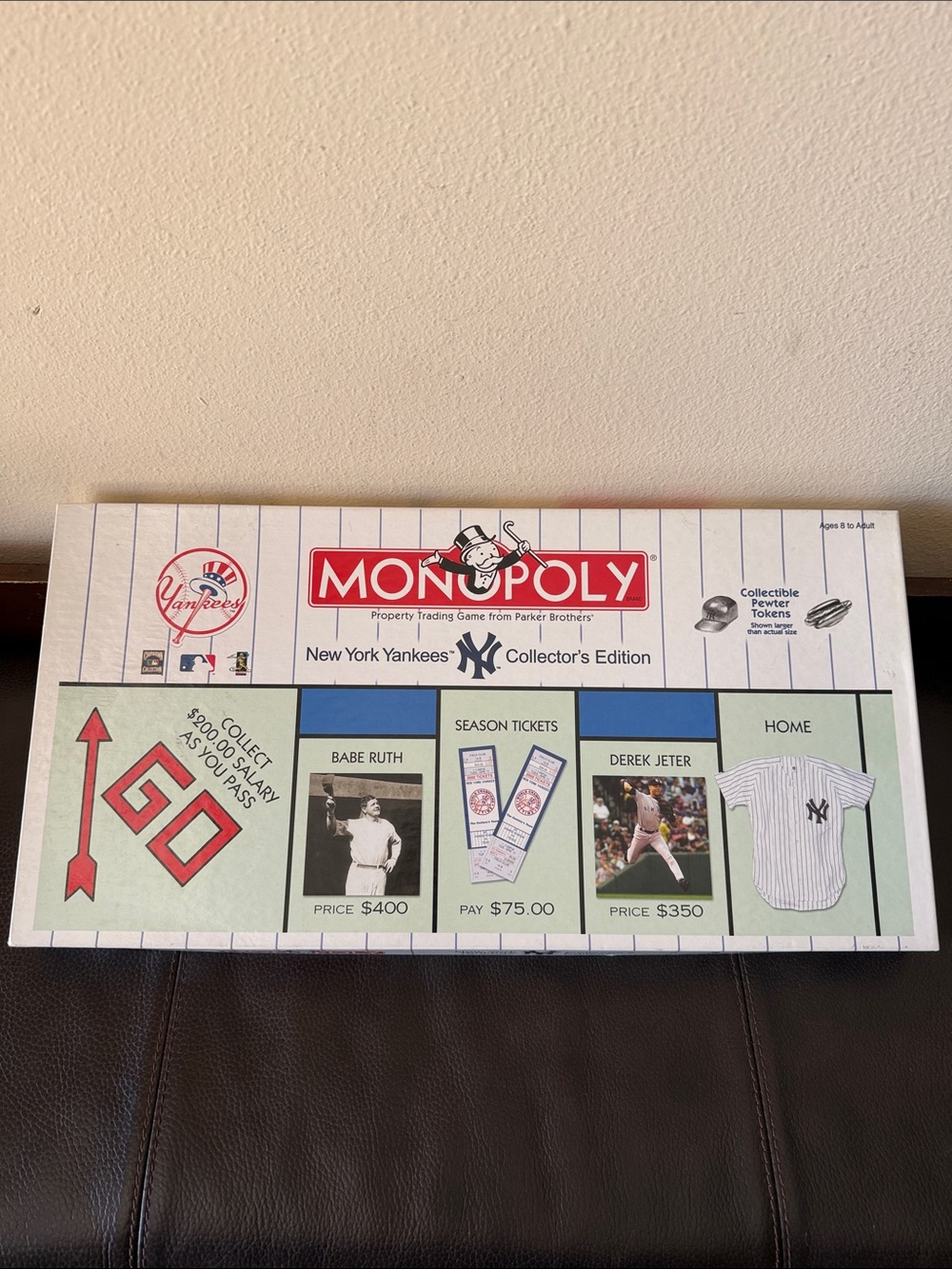 Vintage 2001 Monopoly NY Yankees Collector’s Edition with Pewter Tokens